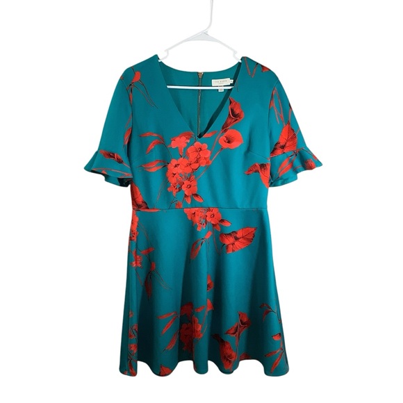 Ted Baker Chynaa Fantasia-Print Floral Skater Dress Ted Baker Chynaa Fantasia-Print Floral Skater Dress
